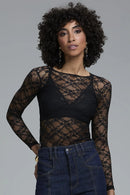 BLUSA RENDA UT Preto