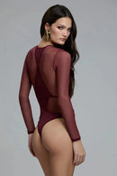 Body Fio Melanie Bordô