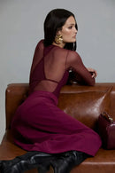 Body Fio Melanie Bordô